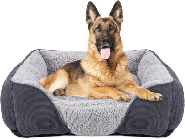 JOEJOY Extra Large Dog Sofa Bed, Waterproof Lamb Fleece PP Cotton XL Dog Bed With Nonskid Bottom,