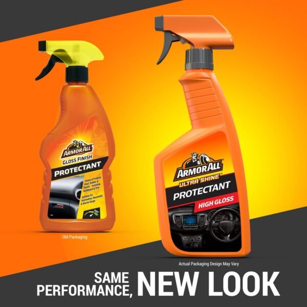 Armor All, Gloss Finish Protectant 500 ml, Cleans and Polishes Dashboard and Trims, Protects and Restores Surfaces, Suitable for Plastic, Rubber and Vinyl,...